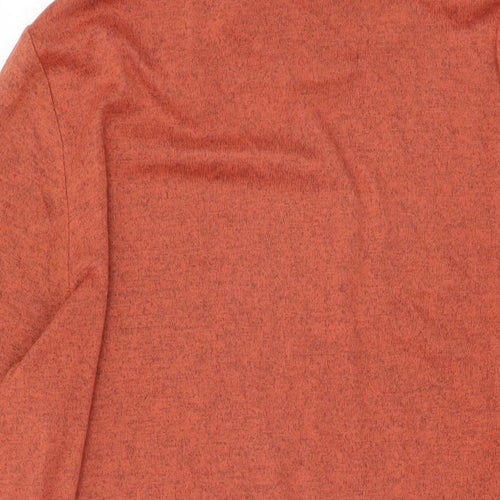 Alice Collins Womens Orange Polyester Shift Size 16 High Neck Pullover