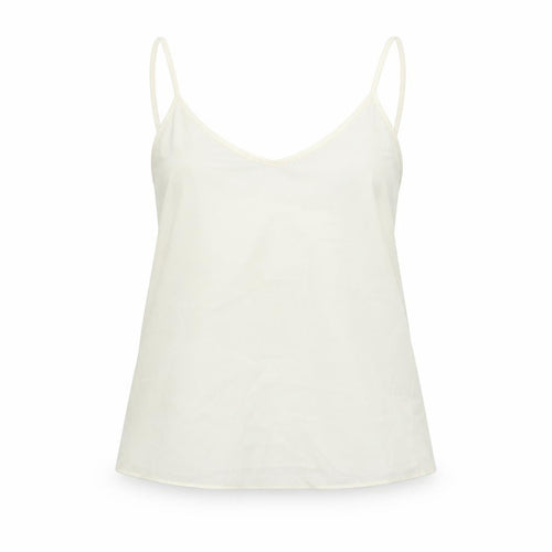 Topshop Womens White Polyester Camisole T-Shirt Size 6 Round Neck