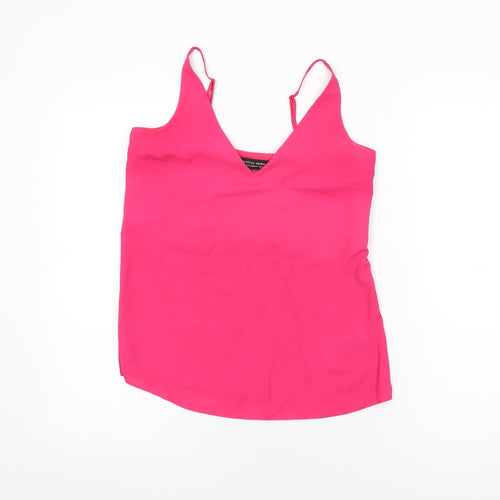 Dorothy Perkins Womens Pink Polyester Camisole T-Shirt Size 6 V-Neck