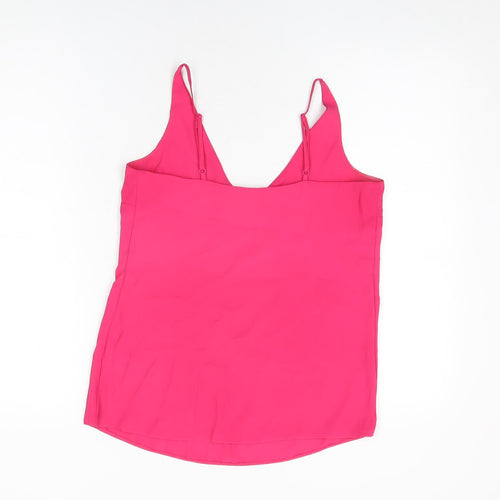 Dorothy Perkins Womens Pink Polyester Camisole T-Shirt Size 6 V-Neck