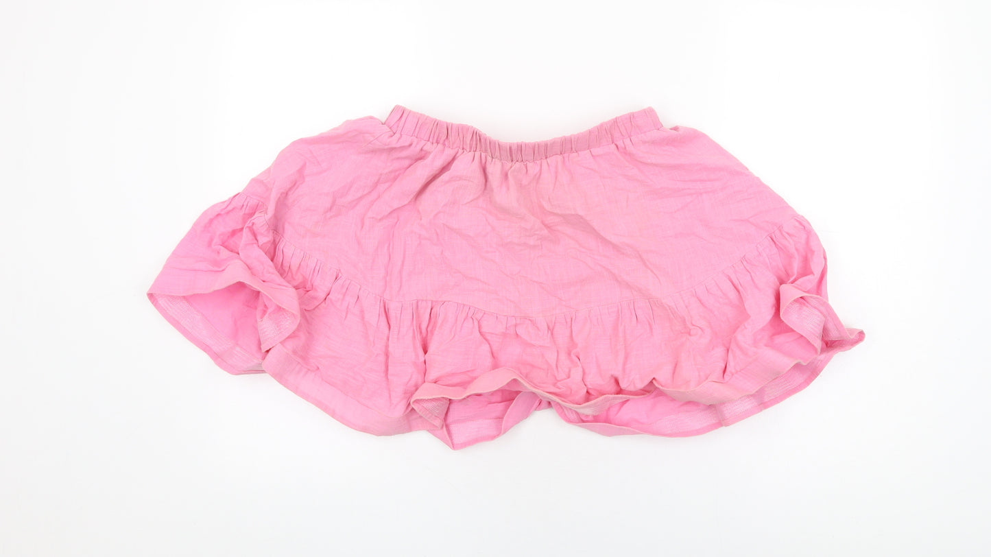 In the Style Womens Pink Cotton Mini Skirt Size 10