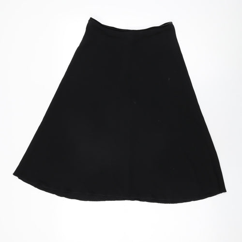 Per Una Womens Black Viscose Swing Skirt Size 10