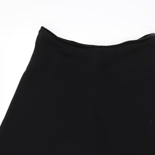 Per Una Womens Black Viscose Swing Skirt Size 10