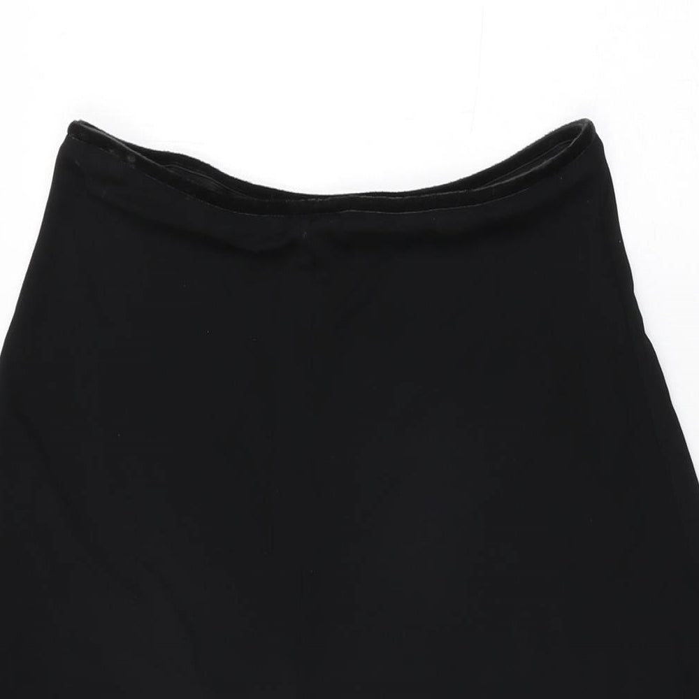 Per Una Womens Black Viscose Swing Skirt Size 10