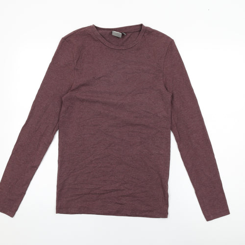ASOS Mens Purple Cotton T-Shirt Size S Round Neck