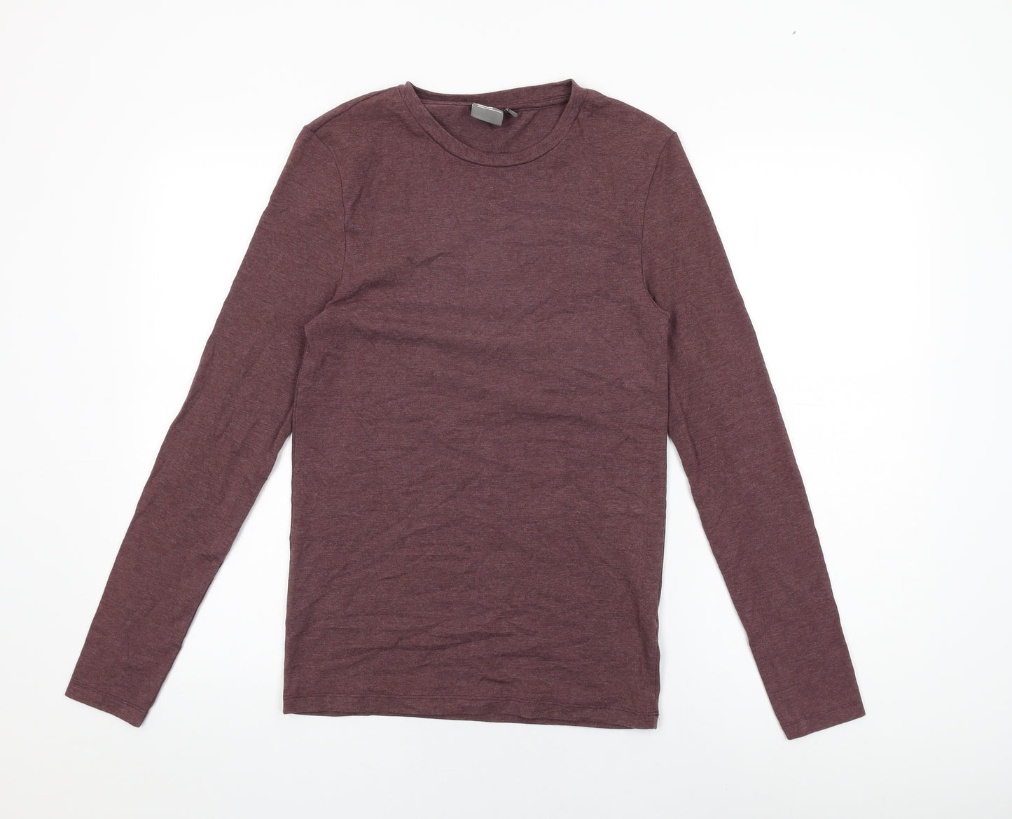 ASOS Mens Purple Cotton T-Shirt Size S Round Neck