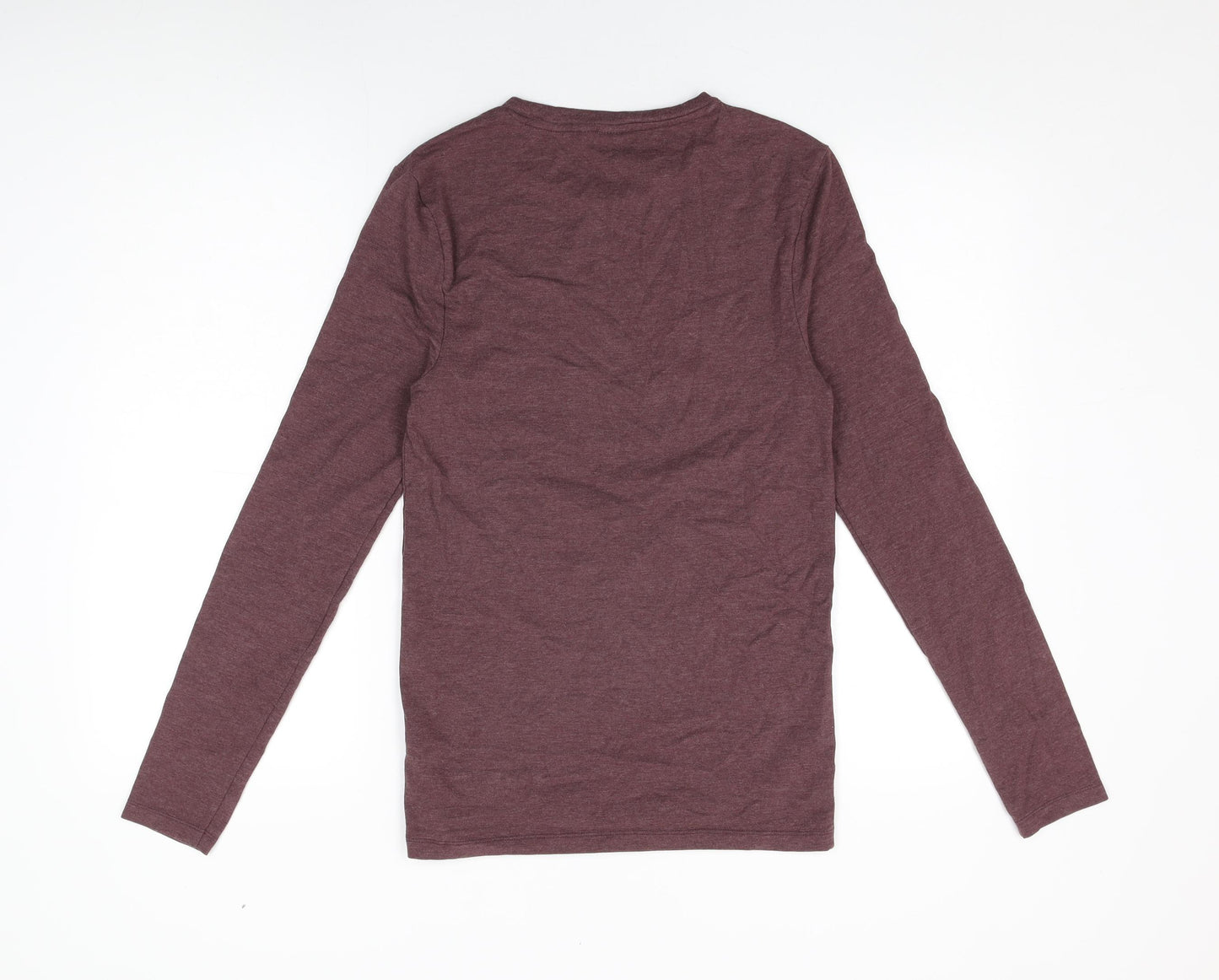 ASOS Mens Purple Cotton T-Shirt Size S Round Neck