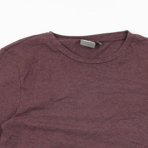 ASOS Mens Purple Cotton T-Shirt Size S Round Neck