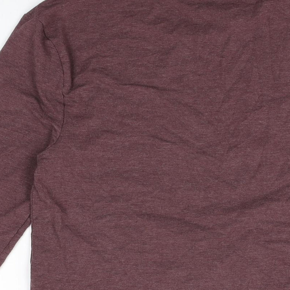 ASOS Mens Purple Cotton T-Shirt Size S Round Neck