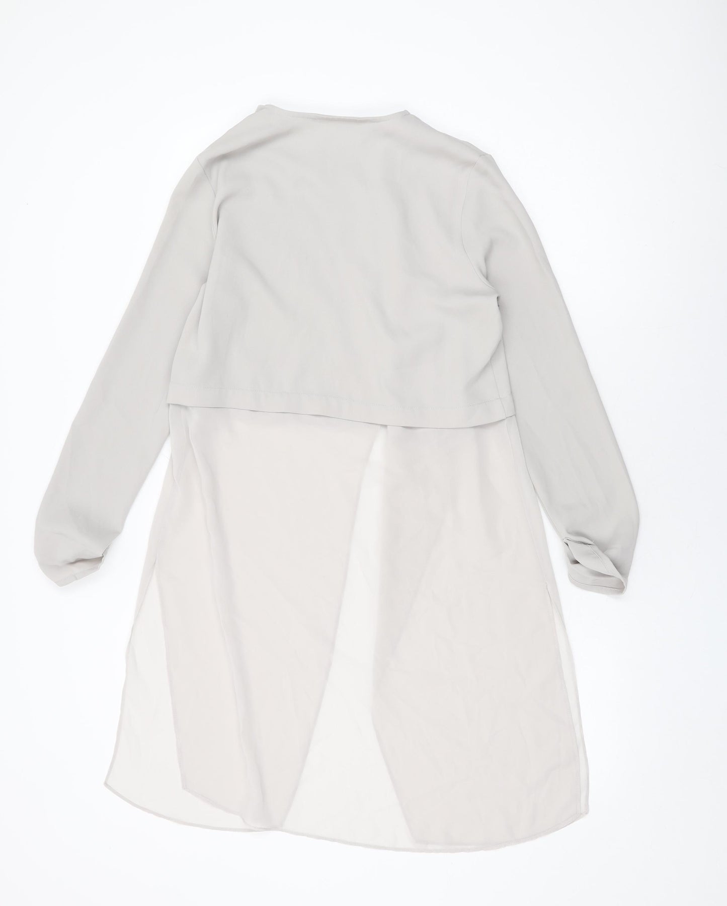 River Island Womens Grey Jacket Size 8 - Waterfall Design