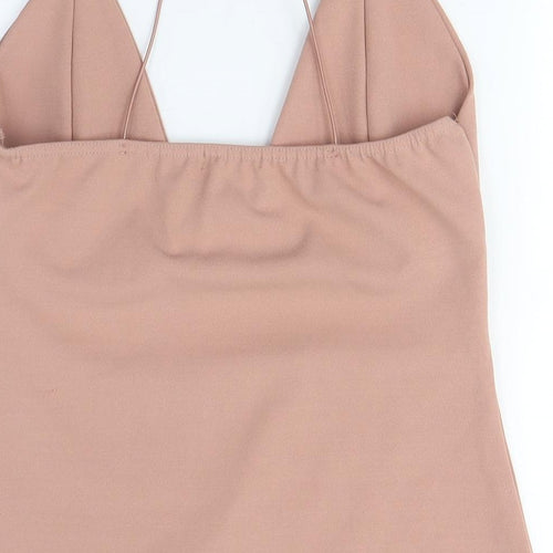 Saw It First Women's Brown Mini Slip Dress, Size 18