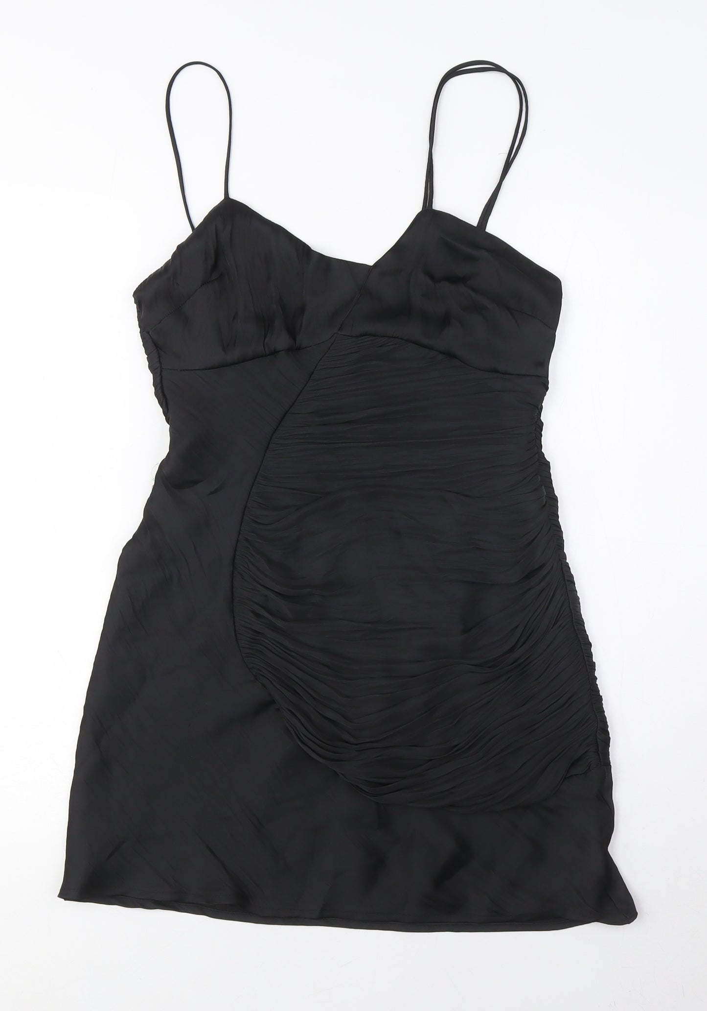 Elegant Black Sleeveless Slip Dress - Women's M