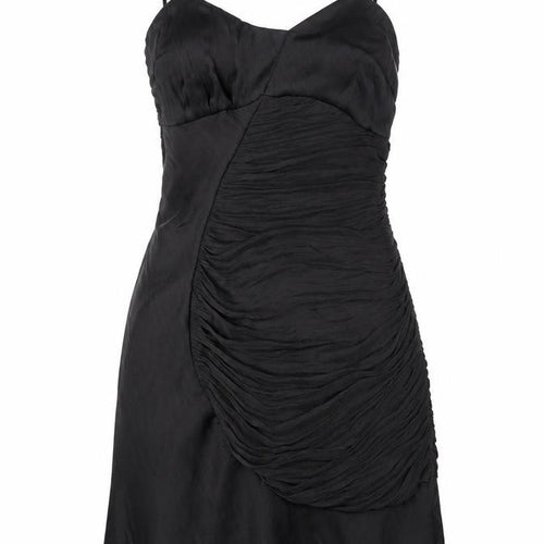 Elegant Black Sleeveless Slip Dress - Women's M