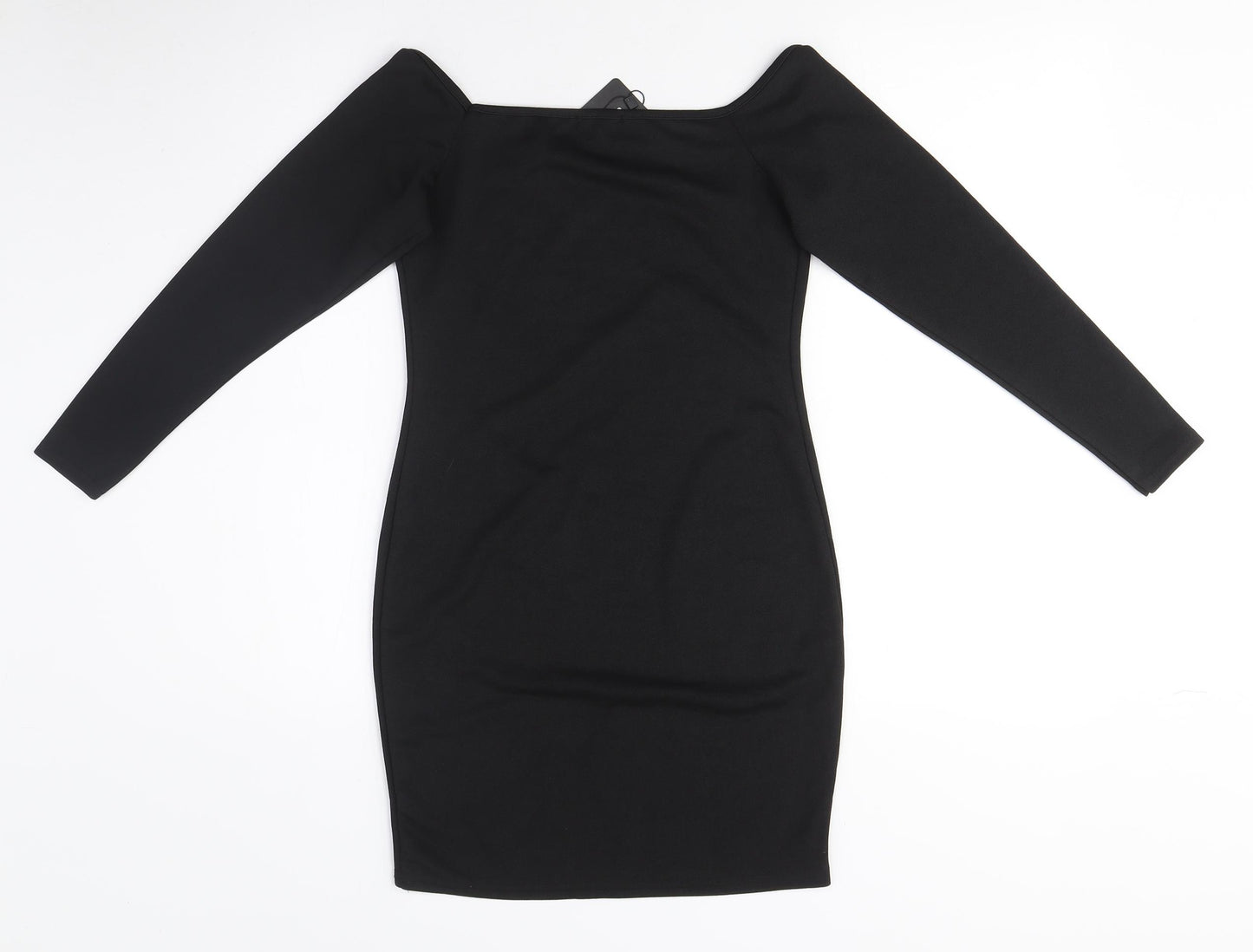 PrettyLittleThing Women's Black Bodycon Dress Size 12