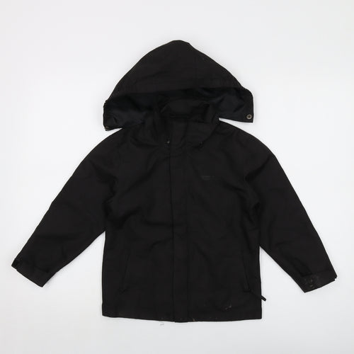 Mountain Warehouse Boys Black Jacket Size 5-6 Years Zip