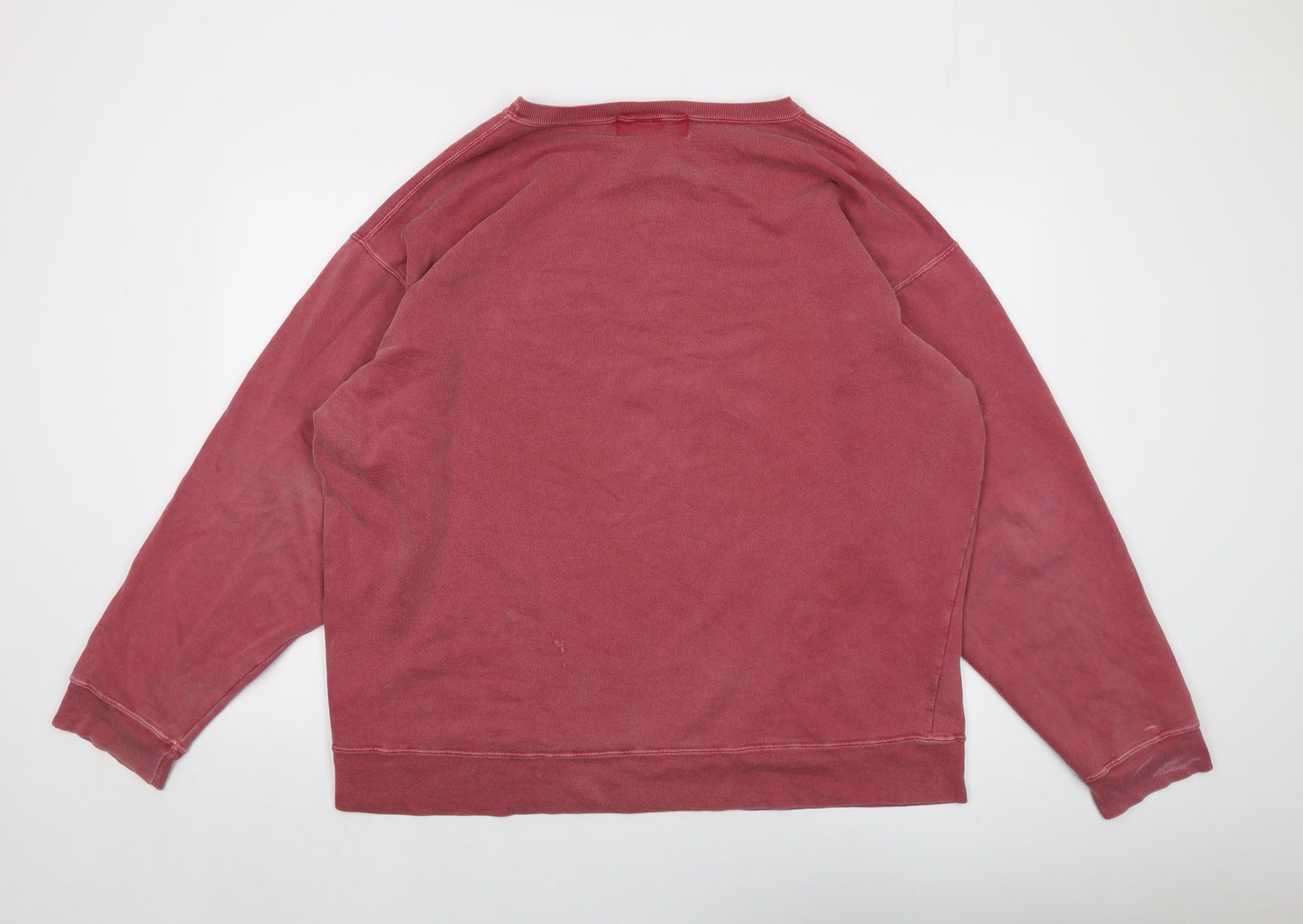 Breeznin' up Womens Pink Cotton Pullover Sweatshirt Size XL Pullover