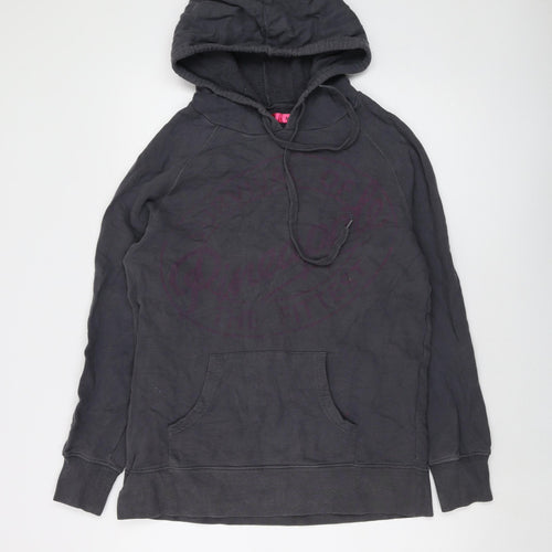 Pineapple Womens Grey Cotton Pullover Hoodie Size M Pullover