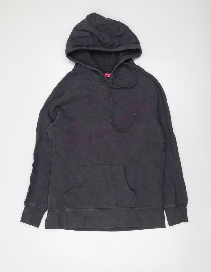 Pineapple Womens Grey Cotton Pullover Hoodie Size M Pullover