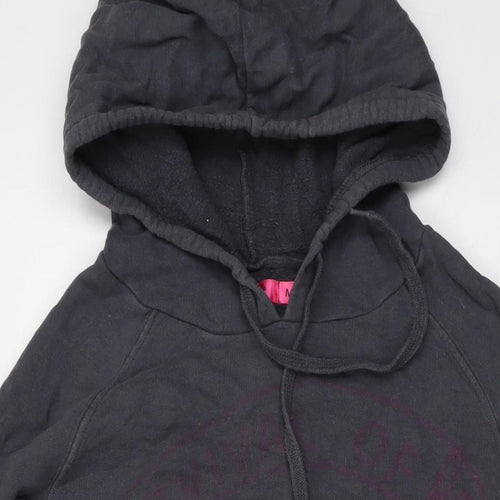 Pineapple Womens Grey Cotton Pullover Hoodie Size M Pullover