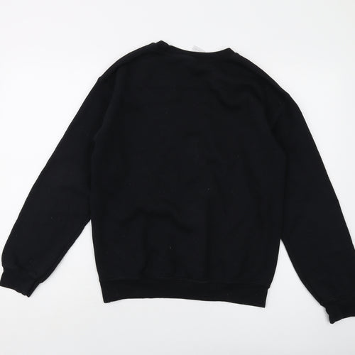 Brooklyn Womens Black Cotton Pullover Sweatshirt Size S Pullover