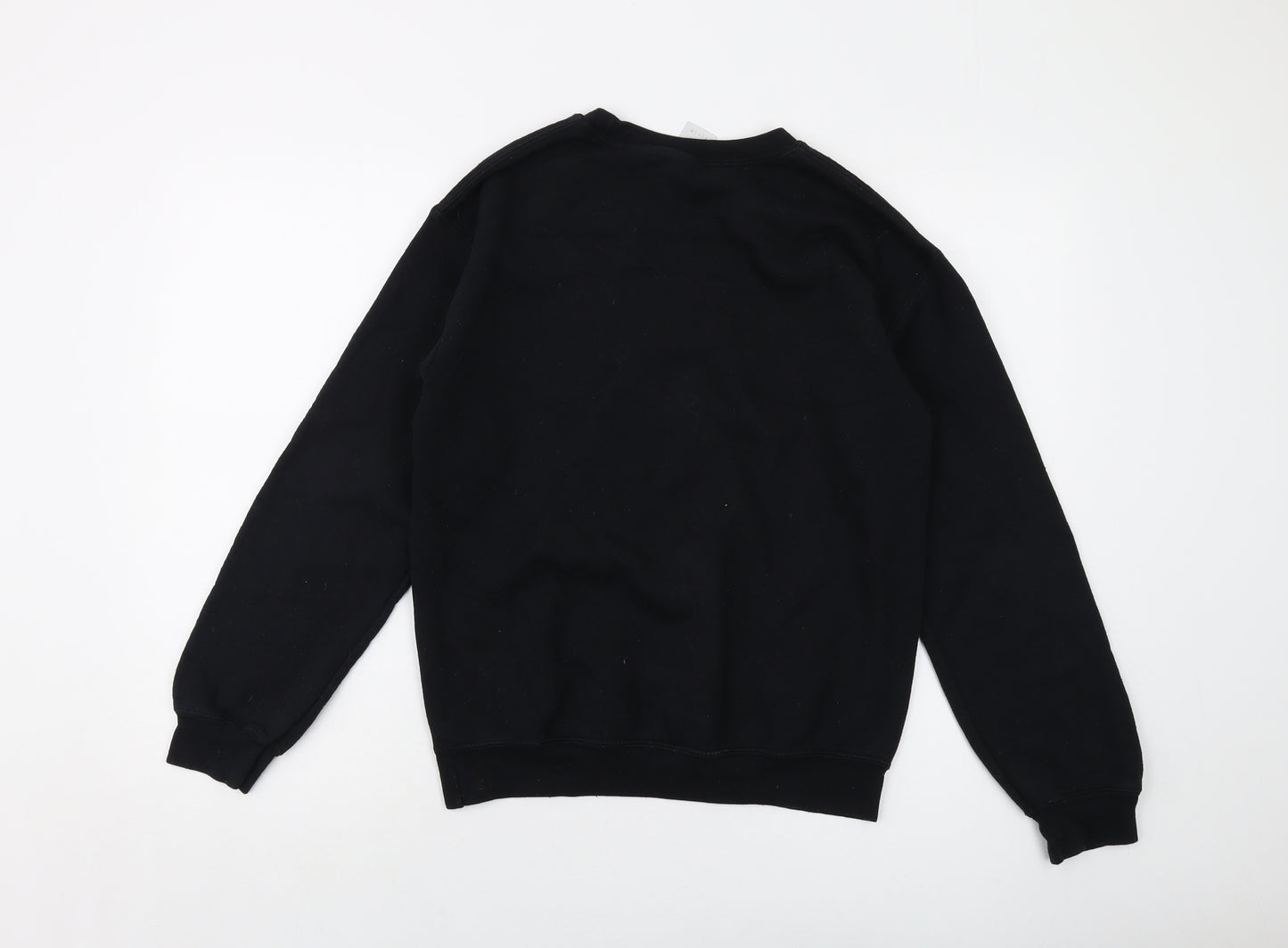 Brooklyn Womens Black Cotton Pullover Sweatshirt Size S Pullover