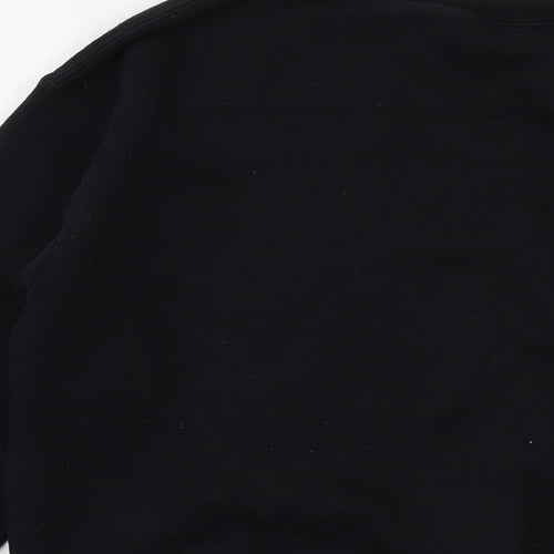 Brooklyn Womens Black Cotton Pullover Sweatshirt Size S Pullover