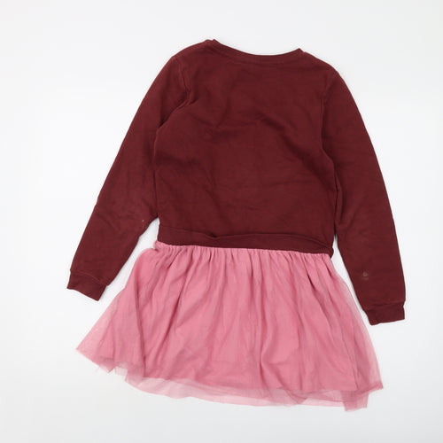 Harry Potter Girls Red Cotton A-Line Size 9-10 Years Crew Neck Pullover