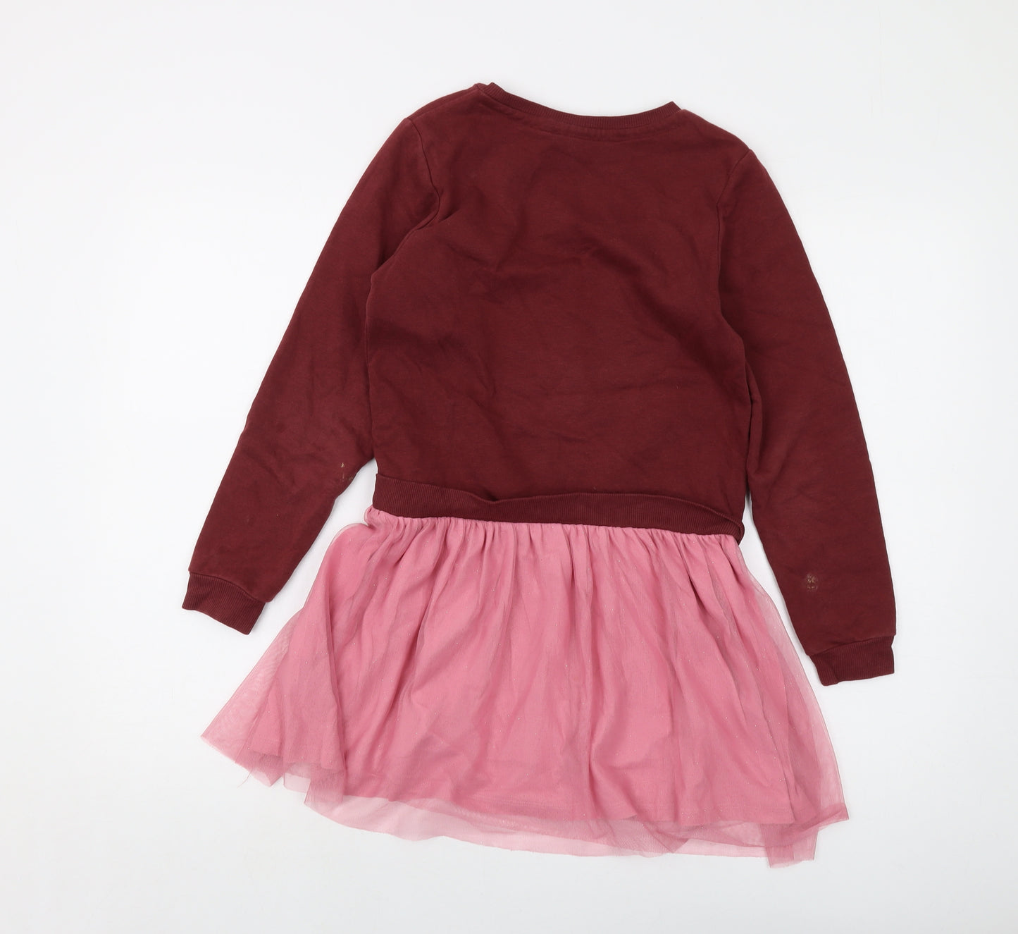 Harry Potter Girls Red Cotton A-Line Size 9-10 Years Crew Neck Pullover