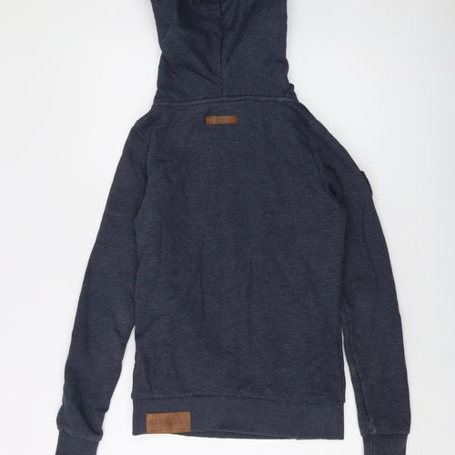 Naketano Womens Blue Cotton Pullover Hoodie Size S Pullover