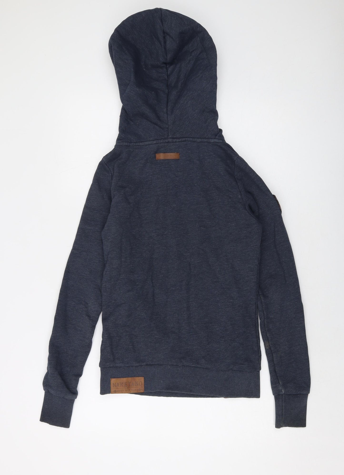 Naketano Womens Blue Cotton Pullover Hoodie Size S Pullover
