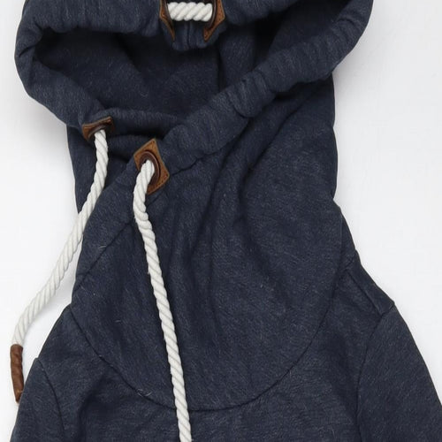 Naketano Womens Blue Cotton Pullover Hoodie Size S Pullover
