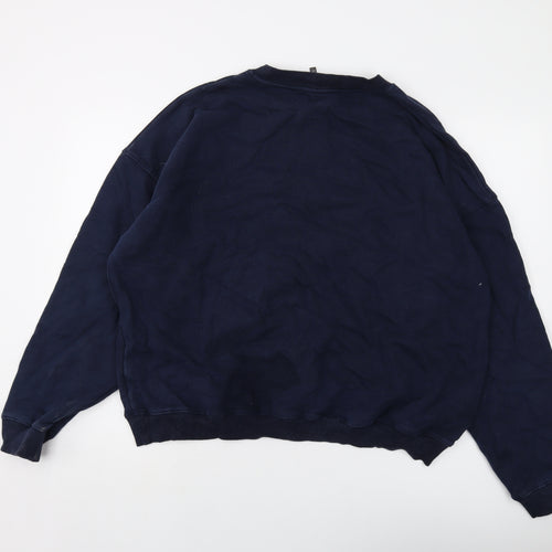 Adanola Mens Blue Cotton Pullover Sweatshirt Size 2XL