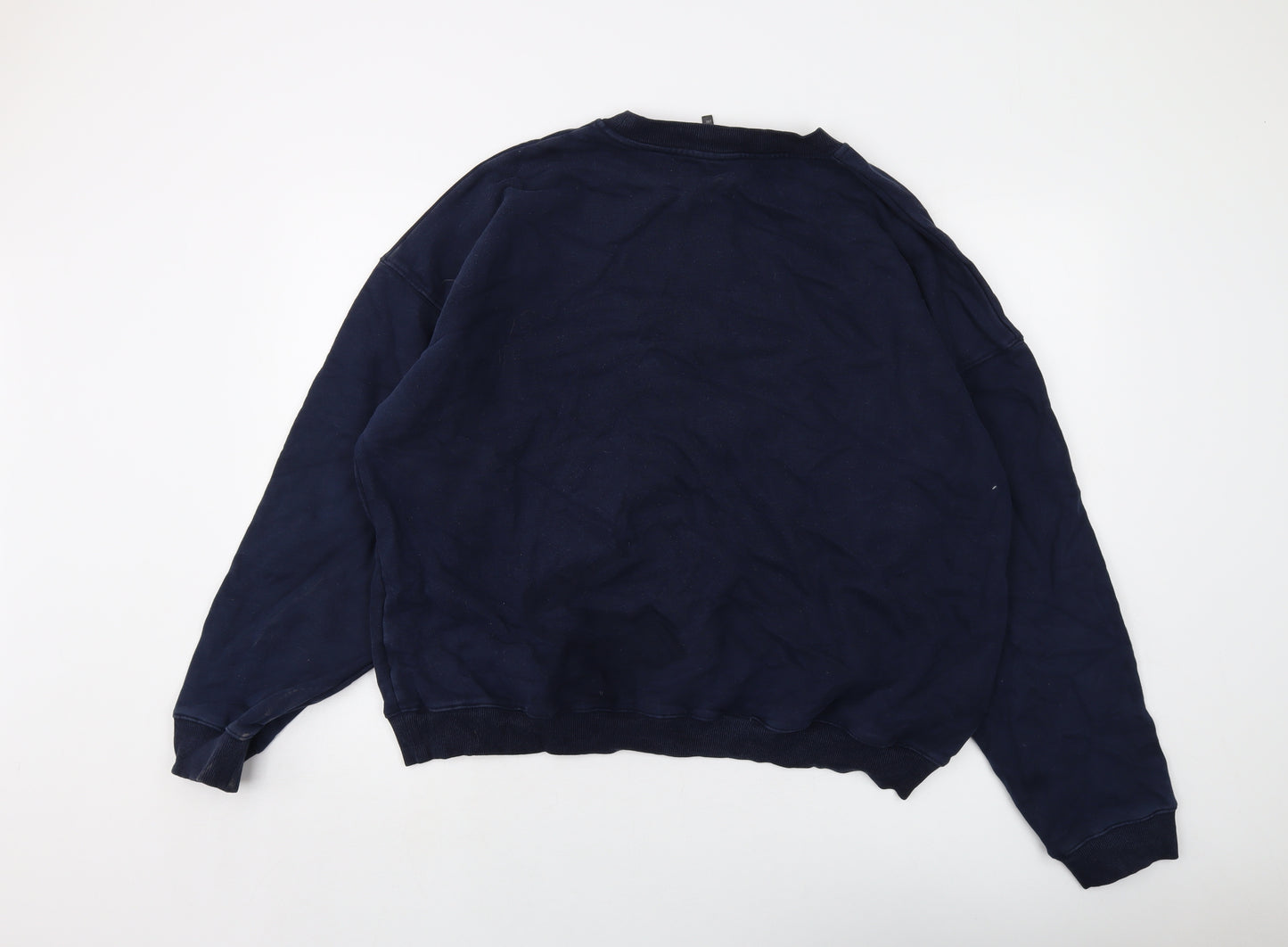 Adanola Mens Blue Cotton Pullover Sweatshirt Size 2XL
