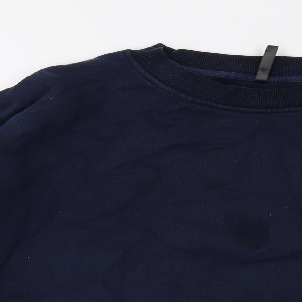 Adanola Mens Blue Cotton Pullover Sweatshirt Size 2XL