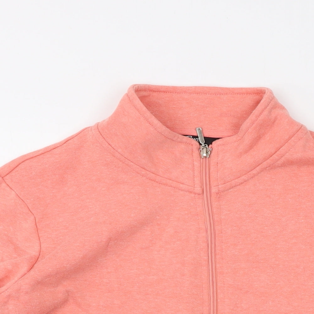 Emreco Womens Orange Polyester Full Zip Sweatshirt Size 16 Zip