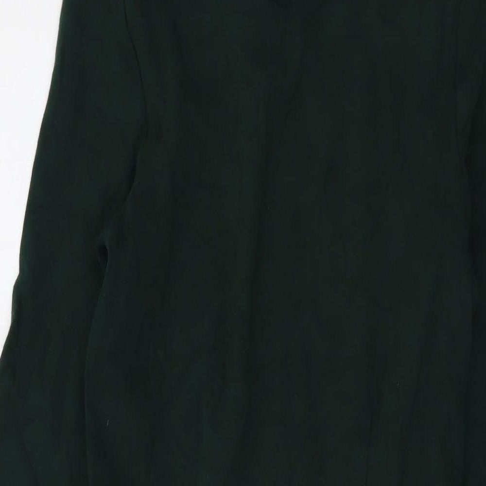 Seasalt Womens Green Cotton Sheath Size 6 Mock Neck Pullover