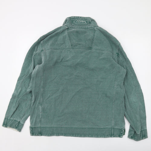 Crew Clothing Mens Green Cotton Pullover Sweatshirt Size L