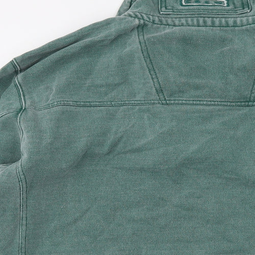 Crew Clothing Mens Green Cotton Pullover Sweatshirt Size L