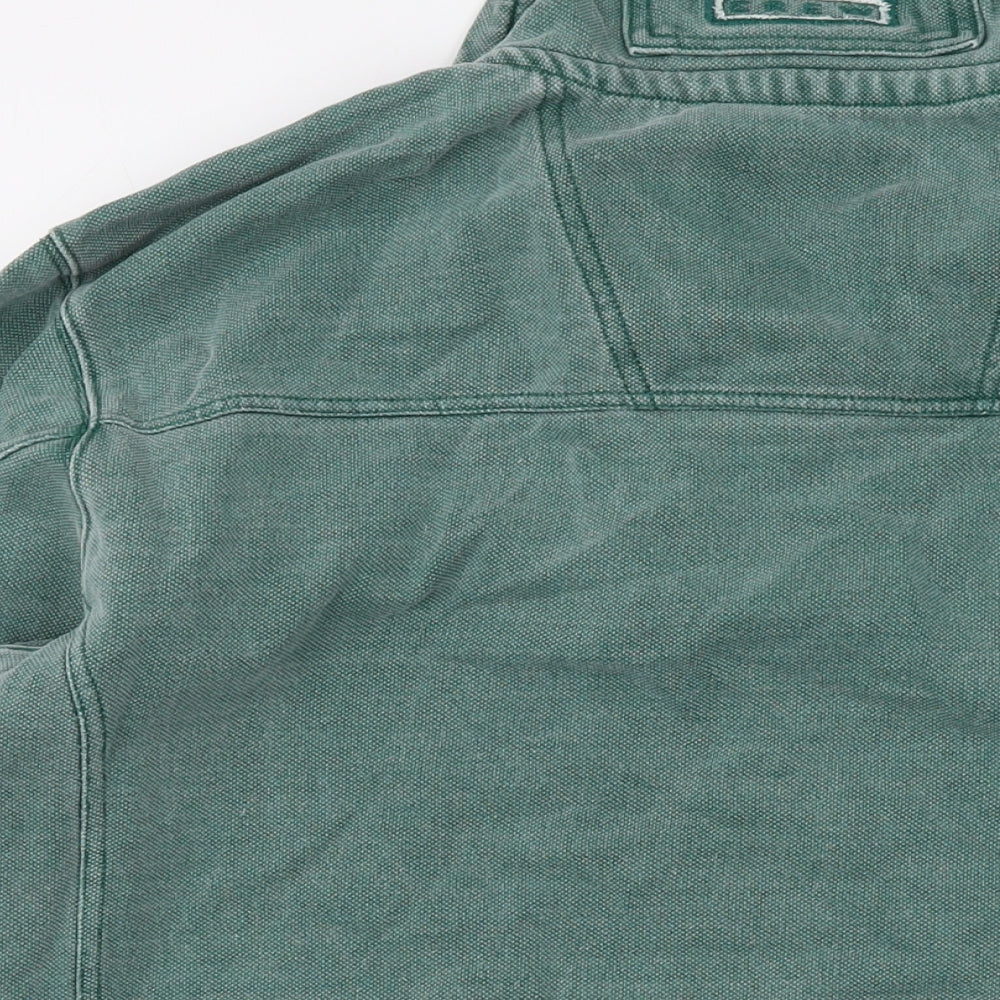 Crew Clothing Mens Green Cotton Pullover Sweatshirt Size L