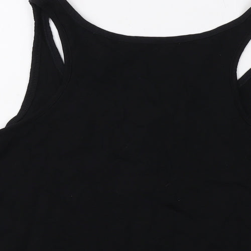 Satar Wars Womens Black Cotton Basic Tank Size XL Round Neck