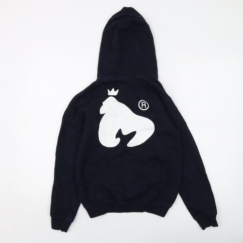 Money Boys Blue Cotton Pullover Hoodie Size 12-13 Years Pullover
