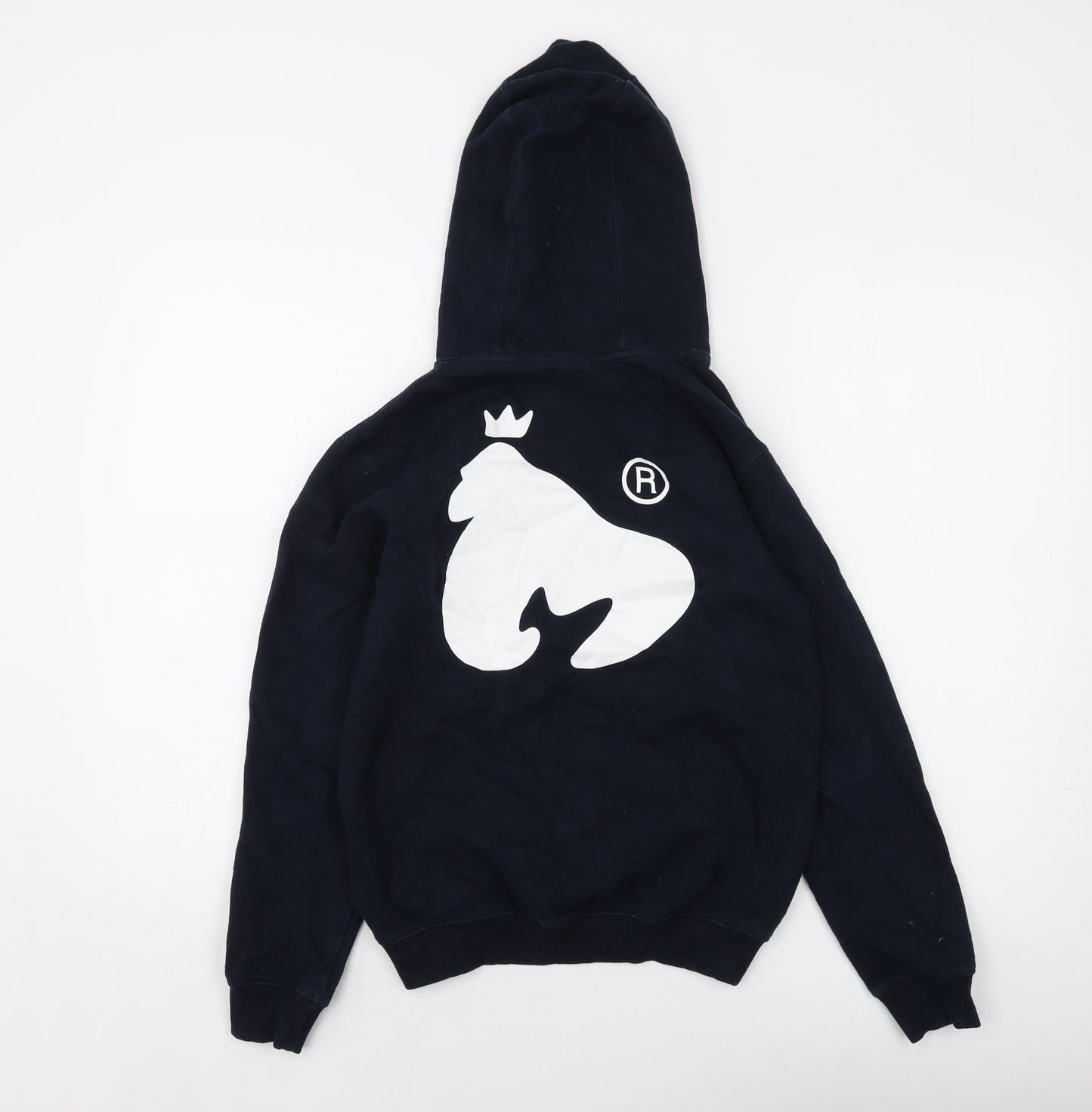 Money Boys Blue Cotton Pullover Hoodie Size 12-13 Years Pullover
