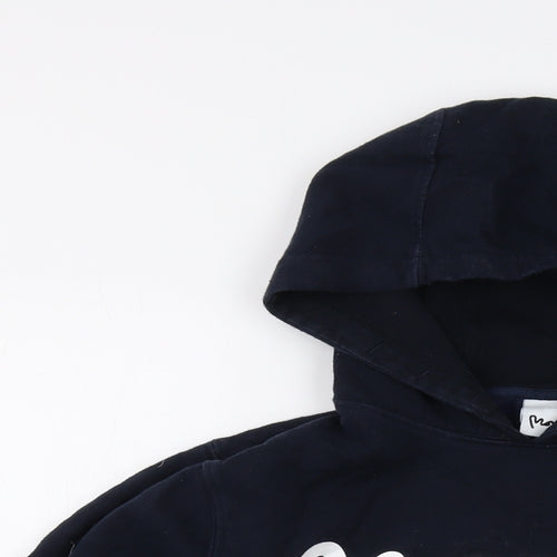 Money Boys Blue Cotton Pullover Hoodie Size 12-13 Years Pullover
