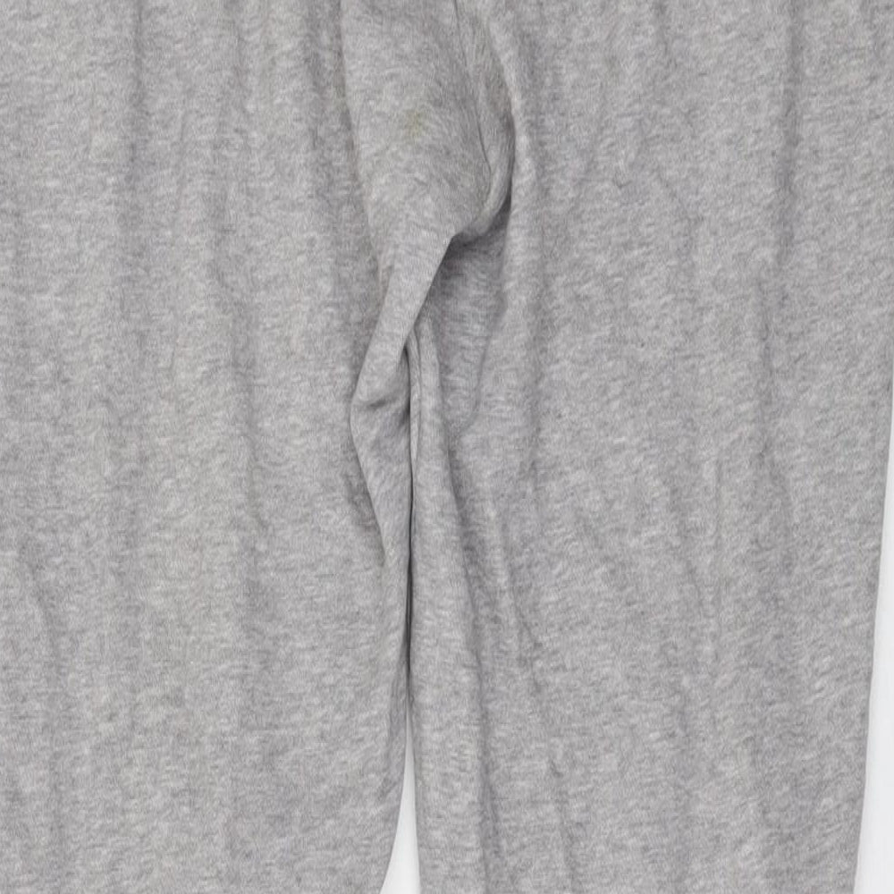 adidas Womens Grey Cotton Sweatpants Trousers Size 14 L27 in Regular Drawstring