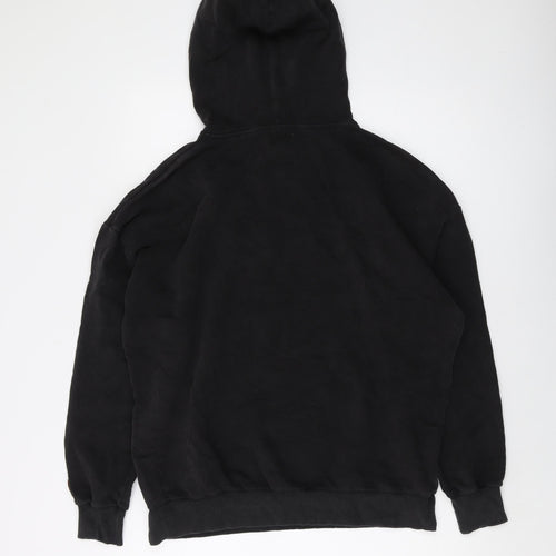 Stranger Things Mens Black Cotton Pullover Hoodie Size S