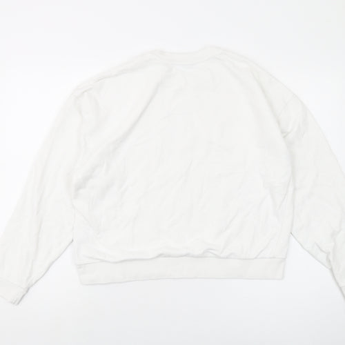 Juicy Couture Girls White Cotton Pullover Sweatshirt Size 14-15 Years Pullover
