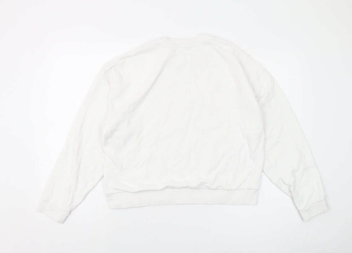 Juicy Couture Girls White Cotton Pullover Sweatshirt Size 14-15 Years Pullover