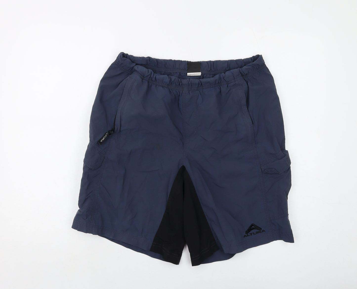 Altura Mens Blue Nylon Bermuda Shorts Size L L10 in Regular Drawstring