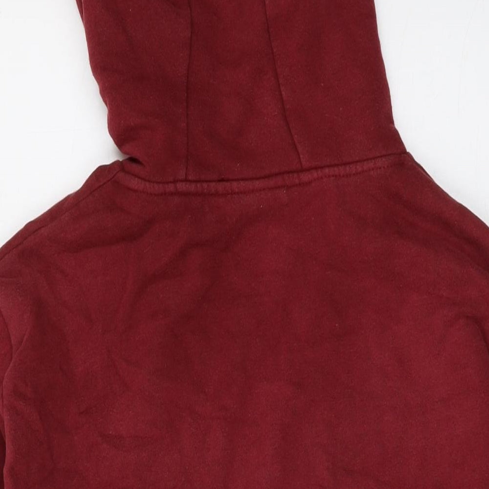 ellesse Mens Red Cotton Pullover Hoodie Size M