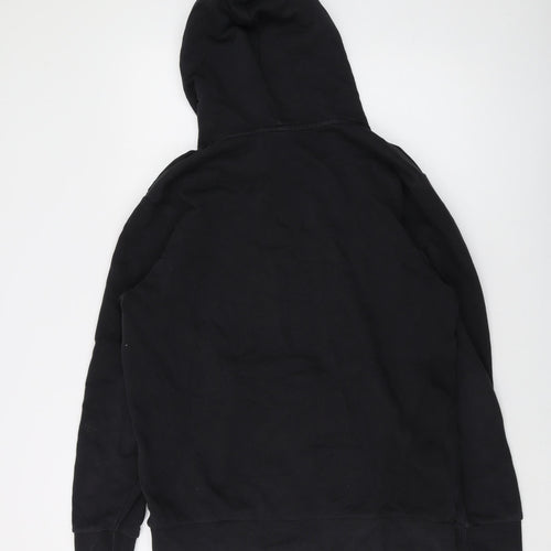 adidas Mens Black Cotton Pullover Hoodie Size L